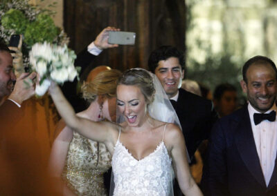 Matrimonio Carrisi Crstel e Davor Luksic a Lecce nella Chiesa San Matteo